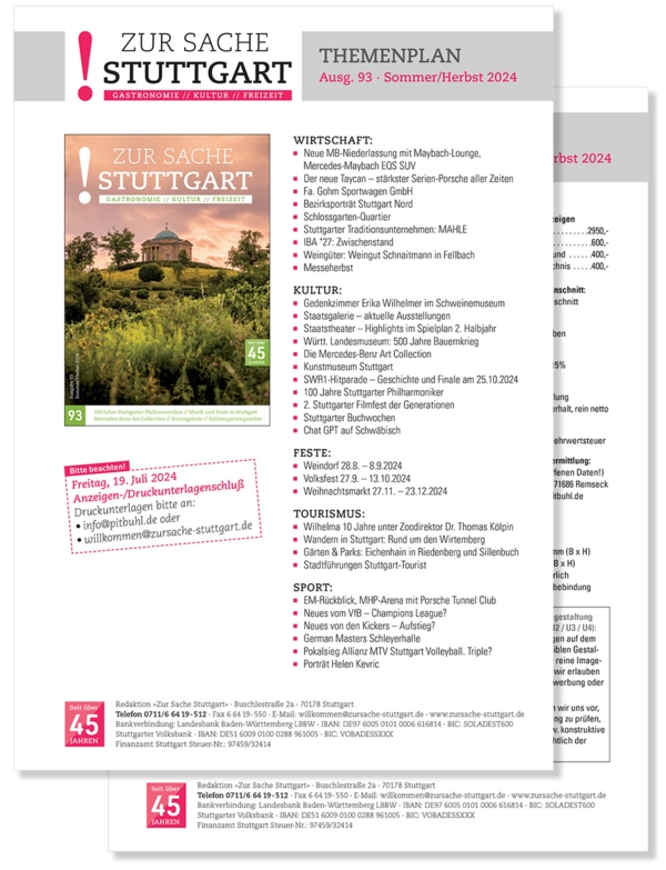 Mediadaten Zur Sache Stuttgart